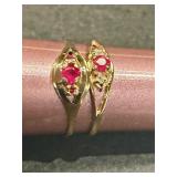2(TWO) 10K GOLD RINGS 2.61GR