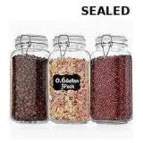 Liuruiyu 78oz Glass Food Storage Jars