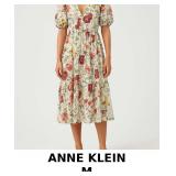 ANNE KLEIN Floral Midi Dress