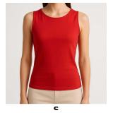 Red Sleeveless Top