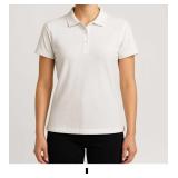 White Short Sleeve Polo Shirt