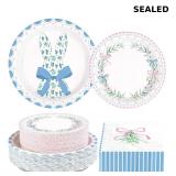 200Pcs Pink and Blue Bow Party Supplies