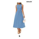 ZESICA Women's Summer Sleeveless Sweater Dresses