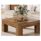 39.4-Inch Square Coffee Table