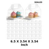 Yuanan 50 PCS Candy Boxes Clear Gable Boxes