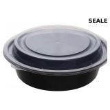 Meal Prep Containers with Lids, Round Shape