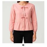 Pink Long Sleeve Blouse
