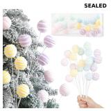Pastel Cake Christmas Picks Decoration