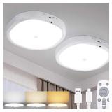 RIRIBEN 2pcs Motion Sensor Ceiling Lights