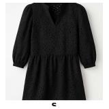 Black Puff Sleeve Dress