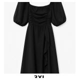 Black Puff Sleeve Dress