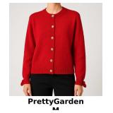 PrettyGarden Red Button-Up Cardigan