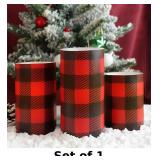 Silverstro Christmas Red Flameless Candles