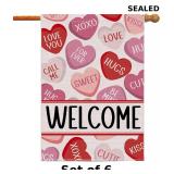 6x Celebrate Valentine's Day with a 28x40 inch