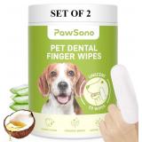 Dog Teeth Cleaning Wipes Dog Dental Wipes x2