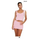MAYSTEPPE Women's 2 Piece Mini Skirt Set