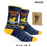 2x Funny Gag Gifts - Mens Funny Socks