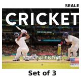 3x Cricket Calendar 2026 Monthly Wall Calendar