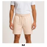 Light Beige Textured Swim Shorts