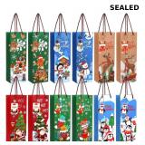 Liobelon 12 Pieces Christmas Wine Gift Bags
