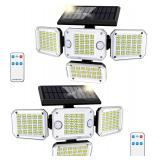 Rafow 2pcs Solar Motion Sensor Lights
