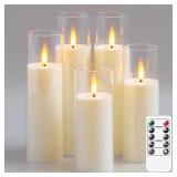 Yeelida 5pcs Flameless Flickering Candles