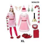 7 Pcs Women Christmas Elf Costume Set