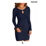 VICHYIE Women Square Neck Ribbed Bodycon Tight