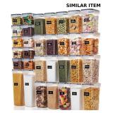 32-Piece Plastic Food Storage Container Set