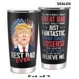 Gifts for Dad from Daughter, 20 Oz Black Tumbler