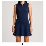 Navy Blue Sleeveless Dress