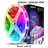 3x Led Strip Lights with Remote