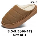 SHIBEVER Fuzzy Slippers Women Indoor: Memory Foam
