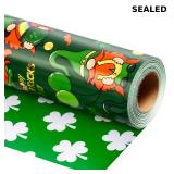 MAYPLUSS St. Patrick's Day Wrapping Paper Roll