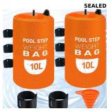 2PCS Pool Ladder Weights 10L Universal Pool Step