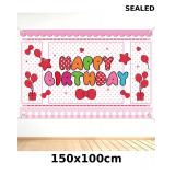 Pink Cartoon Backdrop