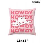 Pink Cowgirl Howdy Pillow Covers