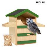 Screech Owl House, Wooden Owl Nesting Box