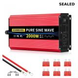 SUNWHEEL 2000W Pure Sine Wave Inverter, 12V DC to