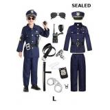 Police Officer Costume Kids Boys Halloween Costume
