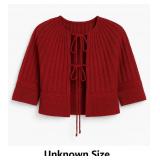 Red Knit Cardigan