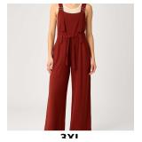 Rust Red Jumpsuit with Belt