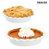 Juvale Pie Pan Dishes for Baking, 32oz and 12oz