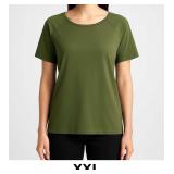 Olive Green Short Sleeve Top