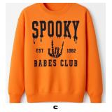 Orange Graphic Sweatshirt