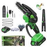Mini Chainsaw Cordless, 6-Inch Small Electric Chai