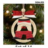 Shaxcoq 2Pcs 2025 Funny Christmas Ornament X14