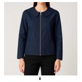 Navy Blue Zip-Up Jacket