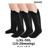 3x Plus Size Compression Sock for Women Men...