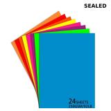 24 Sheets Neon Poster Board 11 x 14 Inches